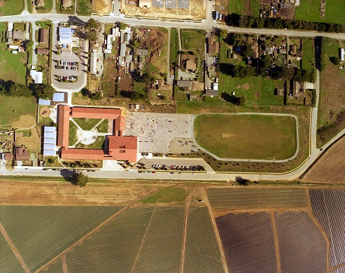 Aerial view of Ohlone elementary school